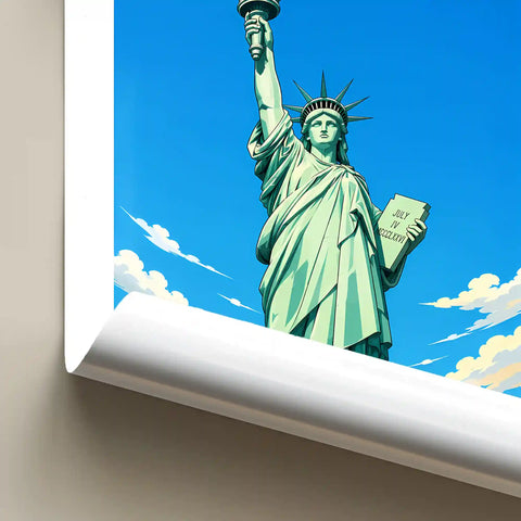 Affiche - Colmar - Statue de la Liberté - affiche colmar