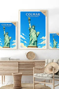 Affiche - Colmar - Statue de la Liberté - affiche colmar