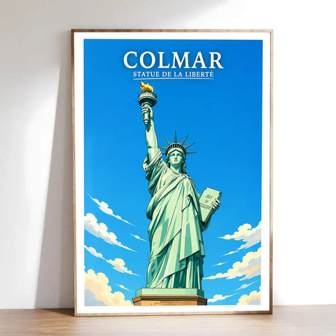 Affiche - Colmar - Statue de la Liberté - affiche colmar