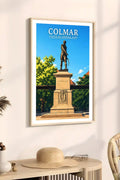 Affiche - Colmar - Statue du Général Rapp - affiche colmar
