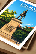 Affiche - Colmar - Statue du Général Rapp - affiche colmar