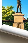 Affiche - Colmar - Statue du Général Rapp - affiche colmar