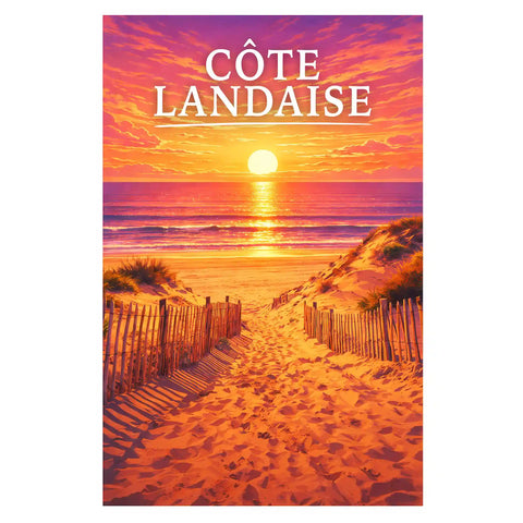 Affiche - Côte Landaise