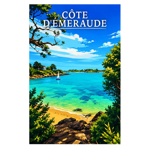 Affiche - Côte d'Émeraude