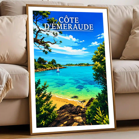 Affiche - Côte d'Émeraude