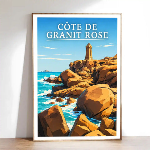 Affiche - Côte de Granit Rose