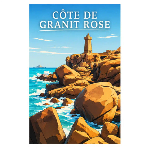 Affiche - Côte de Granit Rose