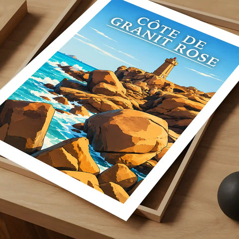 Affiche - Côte de Granit Rose