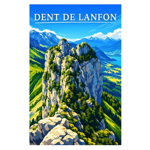 Affiche - Dent de Lanfon