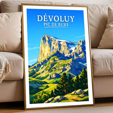 Affiche - Dévoluy - Pic de Bure
