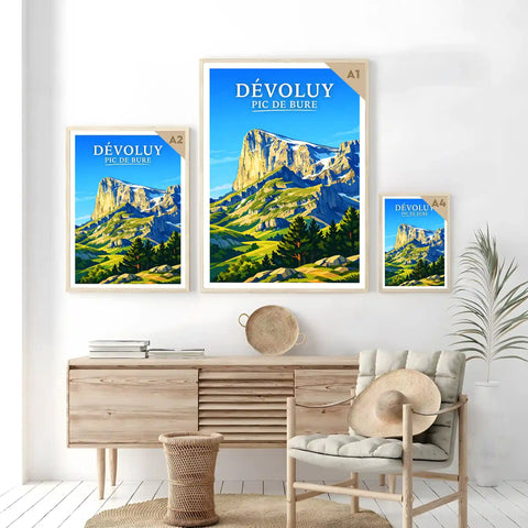 Affiche - Dévoluy - Pic de Bure