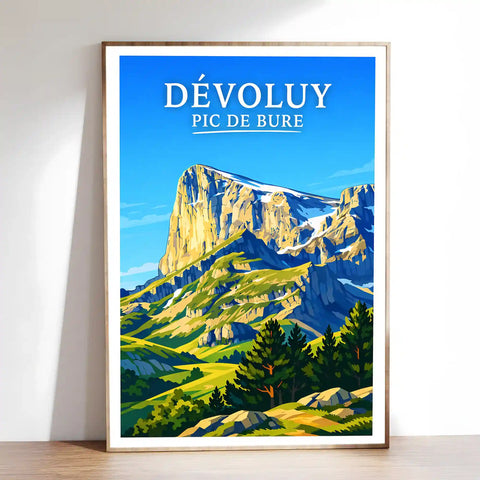 Affiche - Dévoluy - Pic de Bure