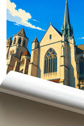 Affiche Dijon Cathédrale Sainte-Bénigne