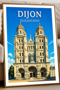 Affiche Dijon Église Saint-Michel