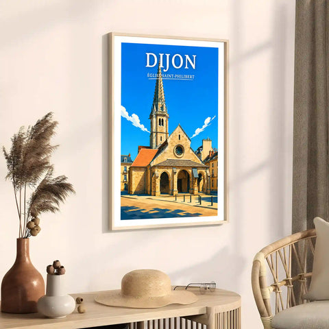 Affiche Dijon Église Saint-Philibert