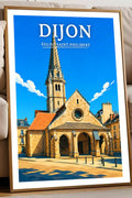 Affiche Dijon Église Saint-Philibert