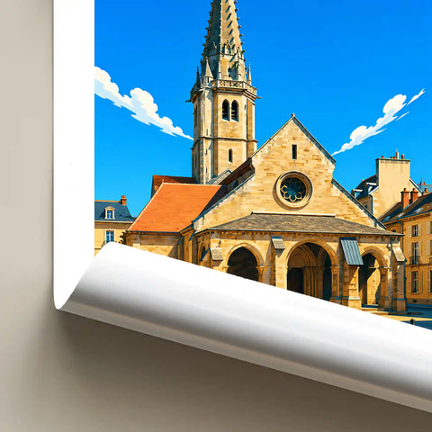 Affiche Dijon Église Saint-Philibert