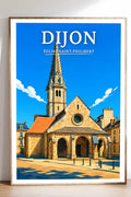 Affiche Dijon Église Saint-Philibert
