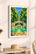 Affiche Dijon Jardin Darcy