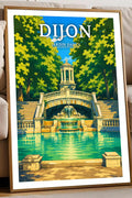 Affiche Dijon Jardin Darcy