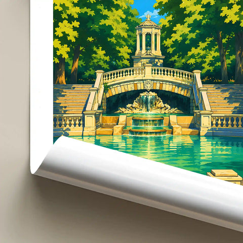Affiche Dijon Jardin Darcy