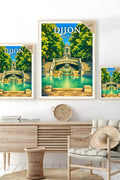 Affiche Dijon Jardin Darcy