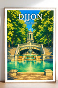 Affiche Dijon Jardin Darcy