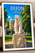 Affiche Dijon L'ours Pompon