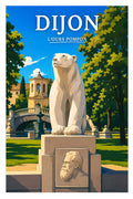 Affiche Dijon L'ours Pompon