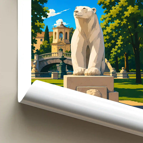 Affiche Dijon L'ours Pompon