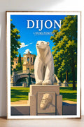 Affiche Dijon L'ours Pompon