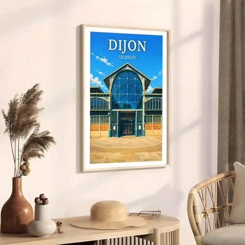 Affiche Dijon Les Halles