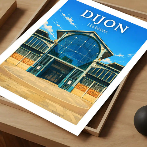 Affiche Dijon Les Halles
