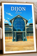 Affiche Dijon Les Halles