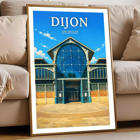 Affiche Dijon Les Halles