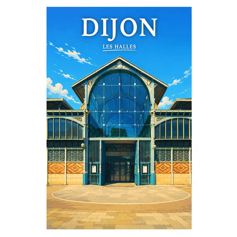 Affiche Dijon Les Halles