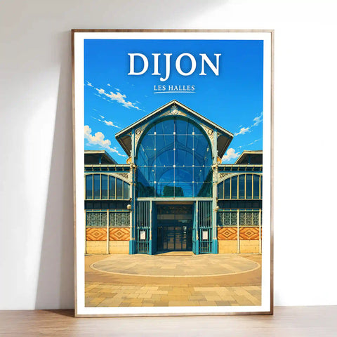 Affiche Dijon Les Halles