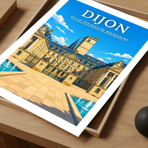 Affiche Dijon Palais des Ducs de Bourgogne