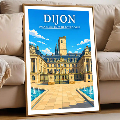 Affiche Dijon Palais des Ducs de Bourgogne