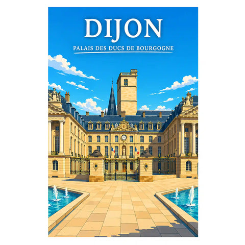 Affiche Dijon Palais des Ducs de Bourgogne