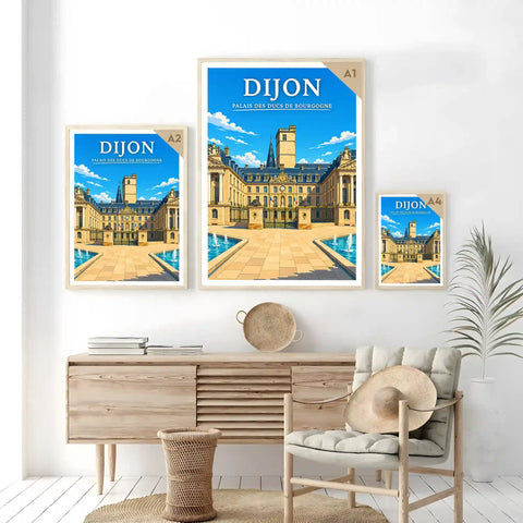 Affiche Dijon Palais des Ducs de Bourgogne