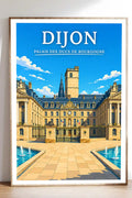 Affiche Dijon Palais des Ducs de Bourgogne