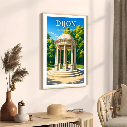 Affiche Dijon Parc de la Colombière