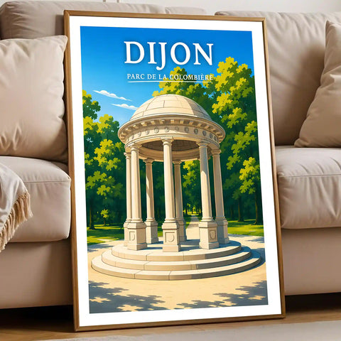 Affiche Dijon Parc de la Colombière