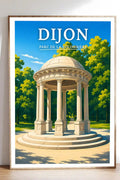 Affiche Dijon Parc de la Colombière