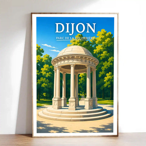 Affiche Dijon Parc de la Colombière