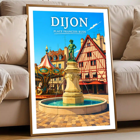 Affiche Dijon Place François Rude