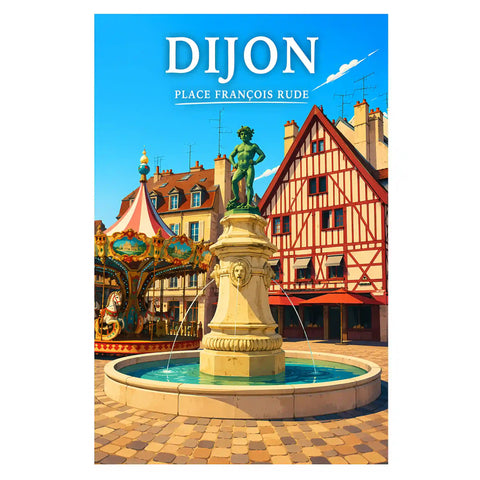 Affiche Dijon Place François Rude