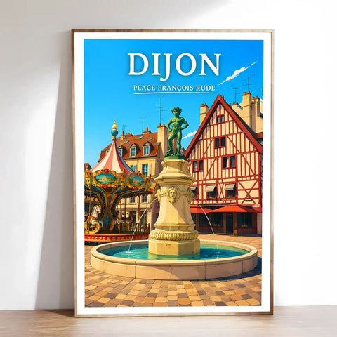 Affiche Dijon Place François Rude