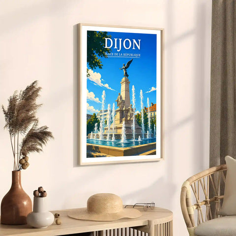 Affiche Dijon Place de la République